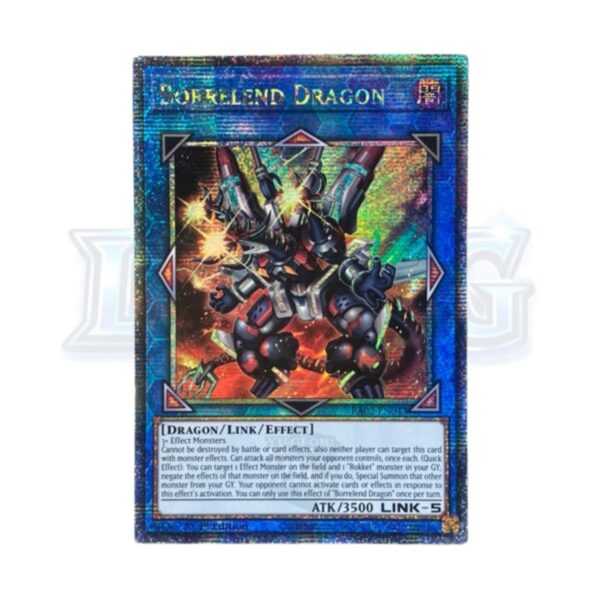 Borrelend Dragon RA02-EN043 Quarter Century Rare — thẻ bài Yu-Gi-Oh chính hãng