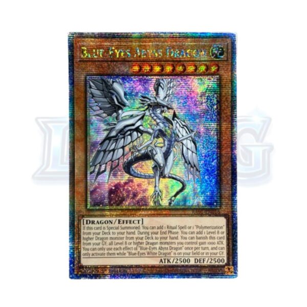 Blue-Eyes Abyss Dragon RA01-EN016 Quarter Century Secret Rare — thẻ bài Yu-Gi-Oh chính hãng