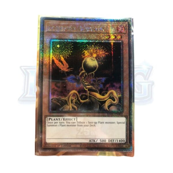 1 Lonefire Blossom RA01-EN002 Quarter Century Secret Rare — thẻ bài Yu-Gi-Oh chính hãng