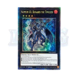 1 Number 60: Dugares the Timeless RA02-EN037 Quarter Century Rare — thẻ bài Yu-Gi-Oh chính hãng