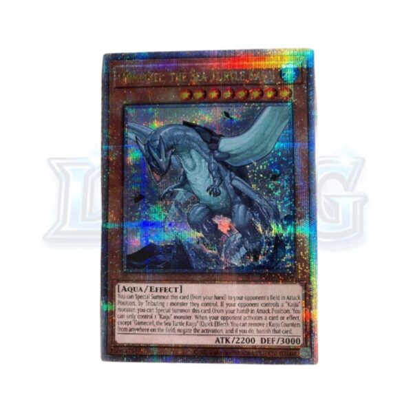 Gameciel, the Sea Turtle Kaiju ES01-AE009 Quarter Century Secret Rare — thẻ bài Yu-Gi-Oh chính hãng