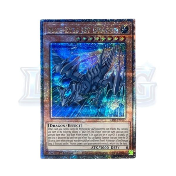 Blue-Eyes Jet Dragon RA02-EN017 Quarter Century Secret Rare — thẻ bài Yu-Gi-Oh chính hãng