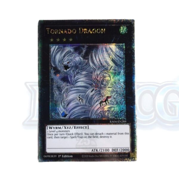 2 Tornado Dragon RA04-EN289 Quarter Century Secret Rare — thẻ bài Yu-Gi-Oh chính hãng