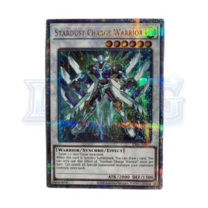 2 Stardust Charge Warrior ES01-AE027 Quarter Century Secret Rare — thẻ bài Yu-Gi-Oh chính hãng
