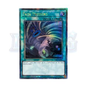 3 Twin Twisters RA02-EN060 Quarter Century Rare — thẻ bài Yu-Gi-Oh chính hãng