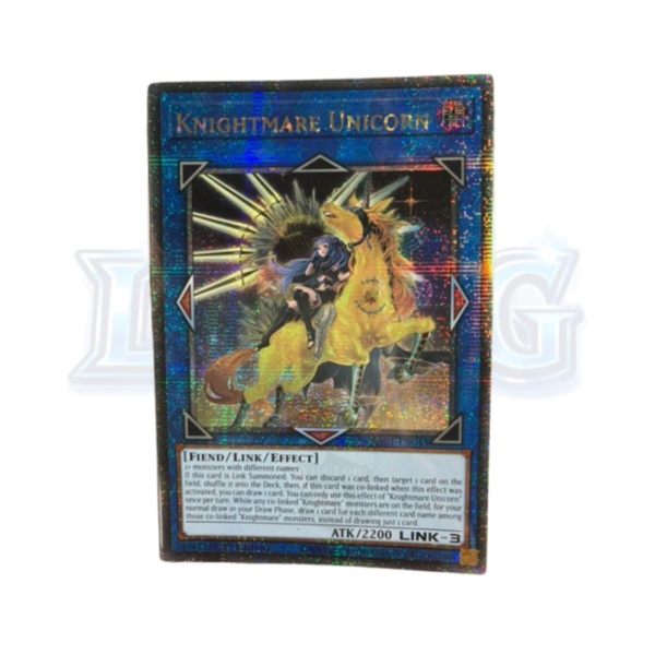 Knightmare Unicorn AA RA01-EN043 Quarter Century Secret Rare — thẻ bài Yu-Gi-Oh chính hãng