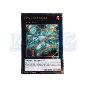 3 Evolzar Laggia RA04-EN160 Quarter Century Secret Rare — thẻ bài Yu-Gi-Oh chính hãng