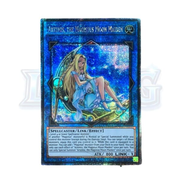 Artemis, the Magistus Moon Maiden RA01-EN049 Quarter Century Secret Rare — thẻ bài Yu-Gi-Oh chính hãng