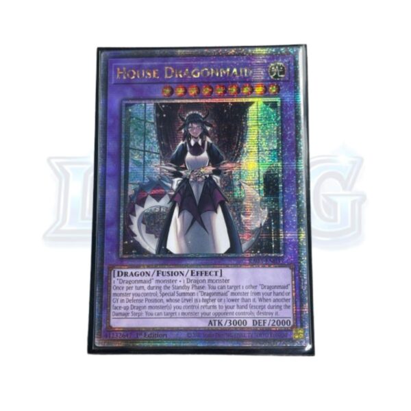 4 House Dragonmaid RA03-EN037 Quarter Century Secret Rare — thẻ bài Yu-Gi-Oh chính hãng