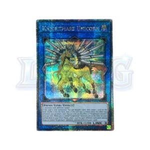 Knightmare Unicorn RA01-EN043 Quarter Century Secret Rare — thẻ bài Yu-Gi-Oh chính hãng