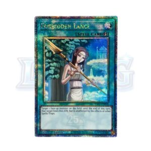 5 Forbidden Lance RA02-EN058 Quarter Century Rare — thẻ bài Yu-Gi-Oh chính hãng