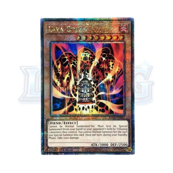 5 Lava Golem RA01-EN001 Quarter Century Secret Rare — thẻ bài Yu-Gi-Oh chính hãng