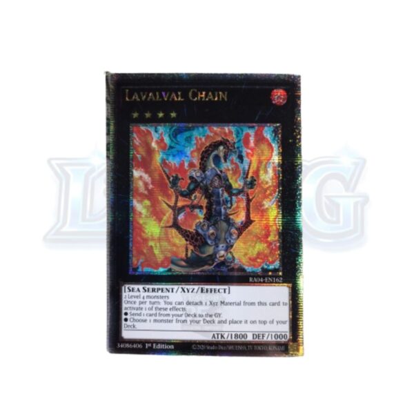 Lavalval Chain RA04-EN162 Quarter Century Secret Rare — thẻ bài Yu-Gi-Oh chính hãng