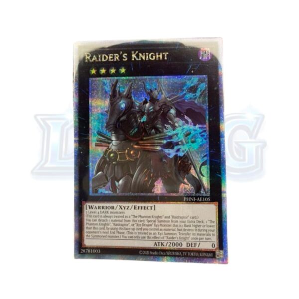 Untitled design Raider's Knight PHNI-AE105 Quarter Century Secret Rare — thẻ bài Yu-Gi-Oh chính hãng